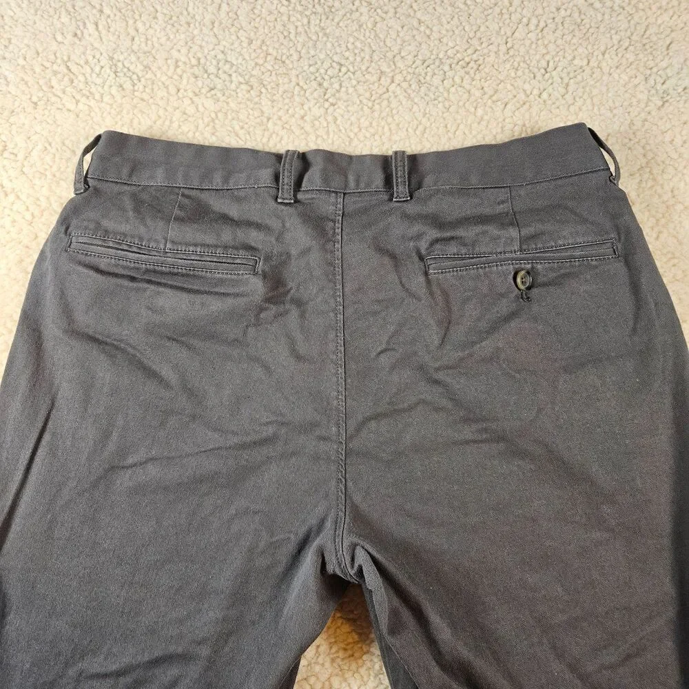 J.Crew Flex Sutton Pants Mens 32x32 Gray Slim Fit Stretch Chino Dress Casual